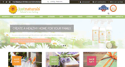 Desktop Screenshot of justnaturals.com