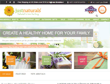 Tablet Screenshot of justnaturals.com